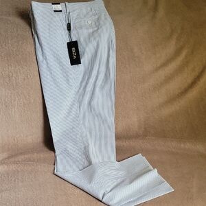 IBIZA Men's Pinstriped Blue Pants